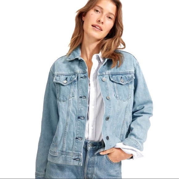 Everlane Jackets & Coats Everlane The Denim Jacket Light Wash Jean